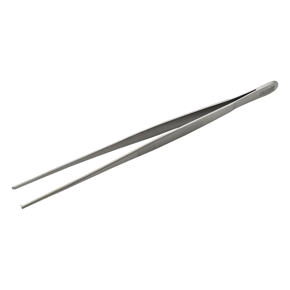 Surgical tweezers, hooked, straight (thin), 250mm, AB 080/25, 1 piece