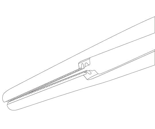 アトラウマピンセット　直　先端幅2.8mm　全長240mm　AB 864/24 1本