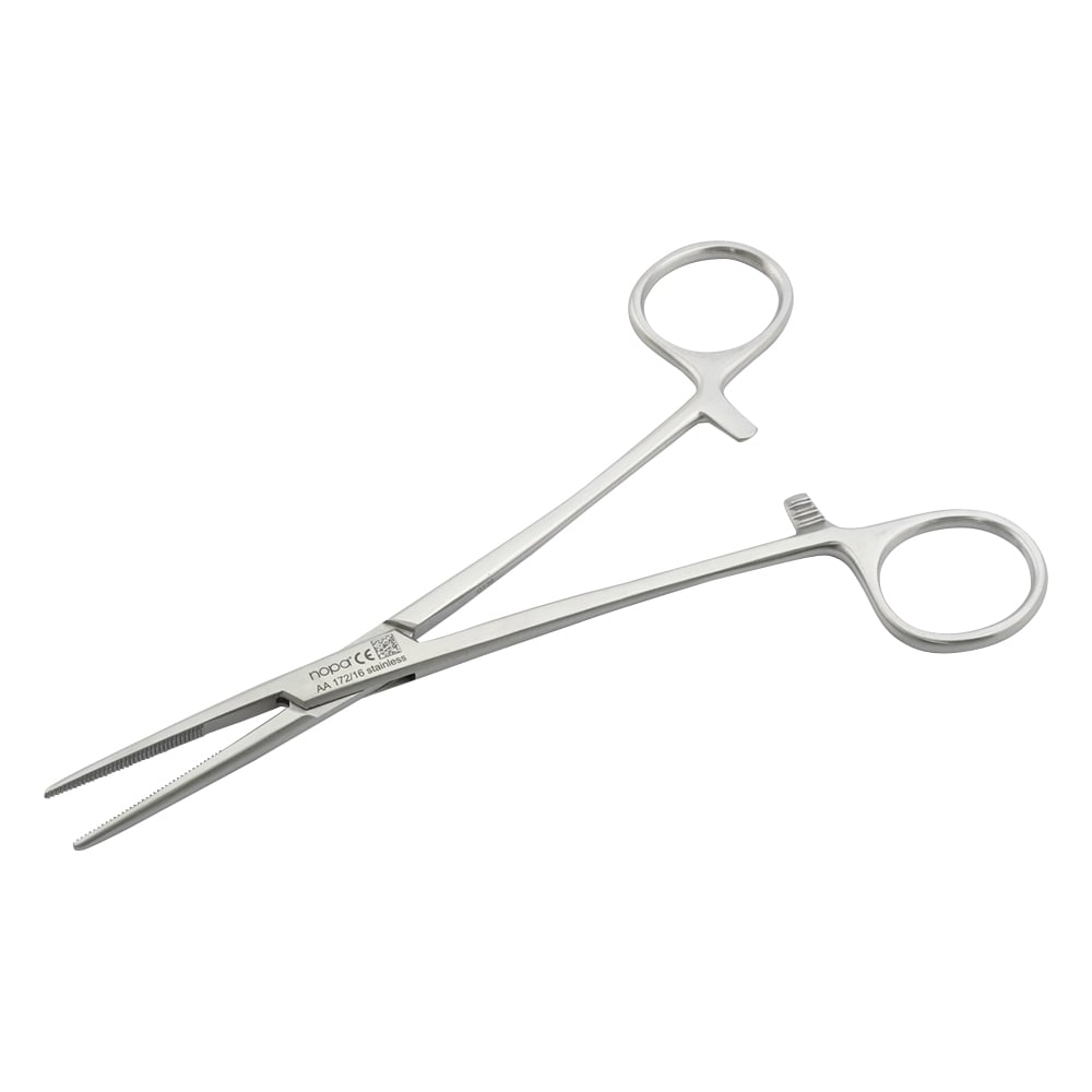 Kelly forceps, straight, hookless, 160mm, AA 172/16, 1 piece