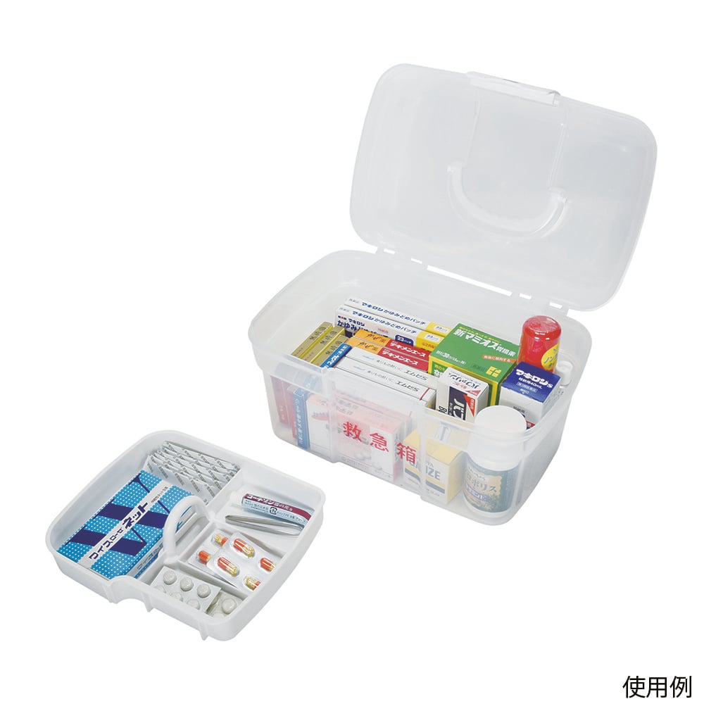 Carrying First Aid Kit Clear 1pc