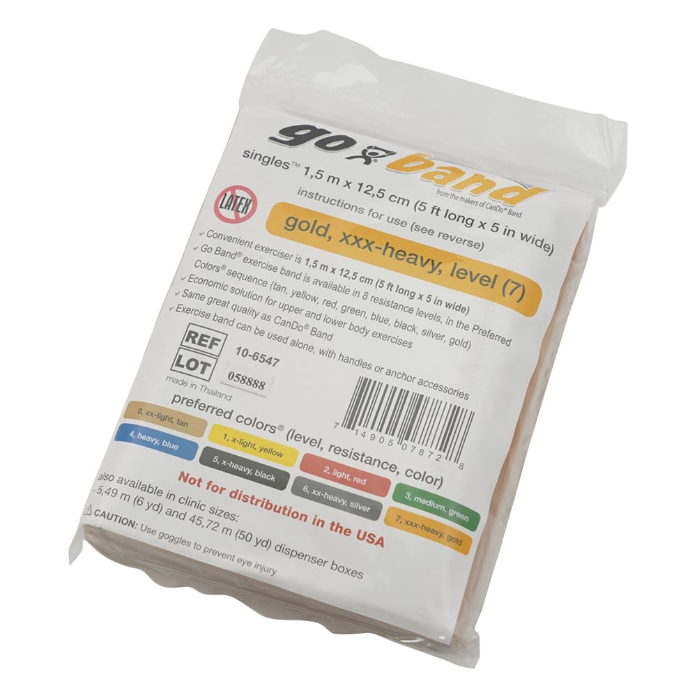 Go-Band (Latex-Free) 1.5m long, Gold, 10-6547, 1 piece