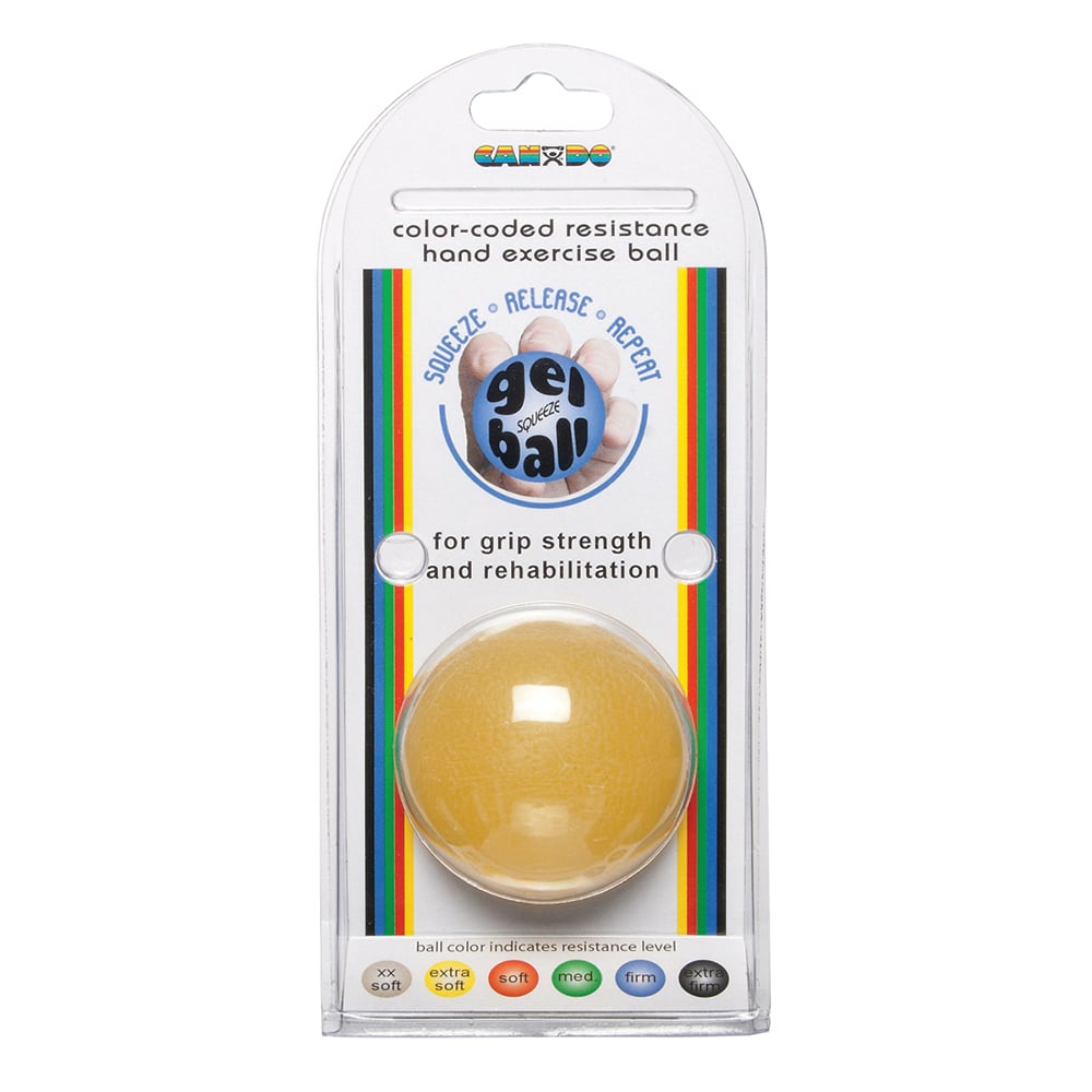 ハンドエクササイザーボール　イエロー　10-1491 1個