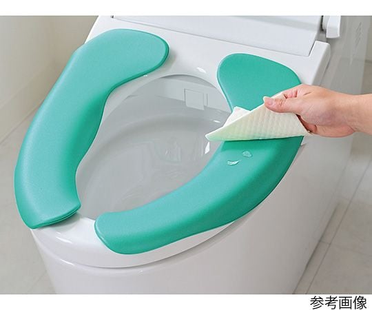 拭けるらくらく便座クッション　グリーン　29452 1枚