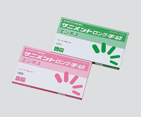 サニメントロング手袋　M　100枚入　エンボス 1箱(100枚入)