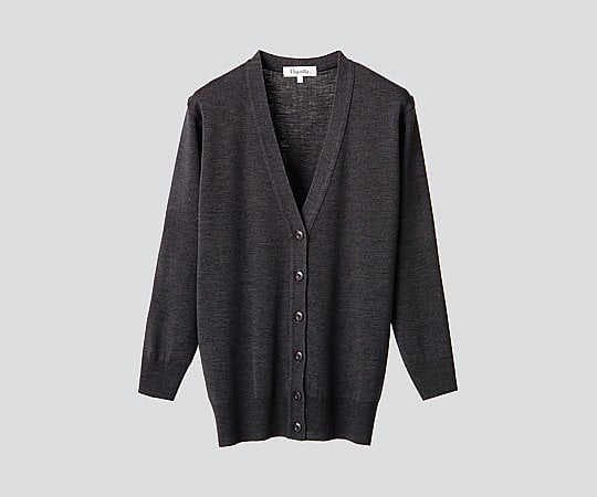 Anti-pill long sleeve cardigan, gray, L, D-1002, 1 piece