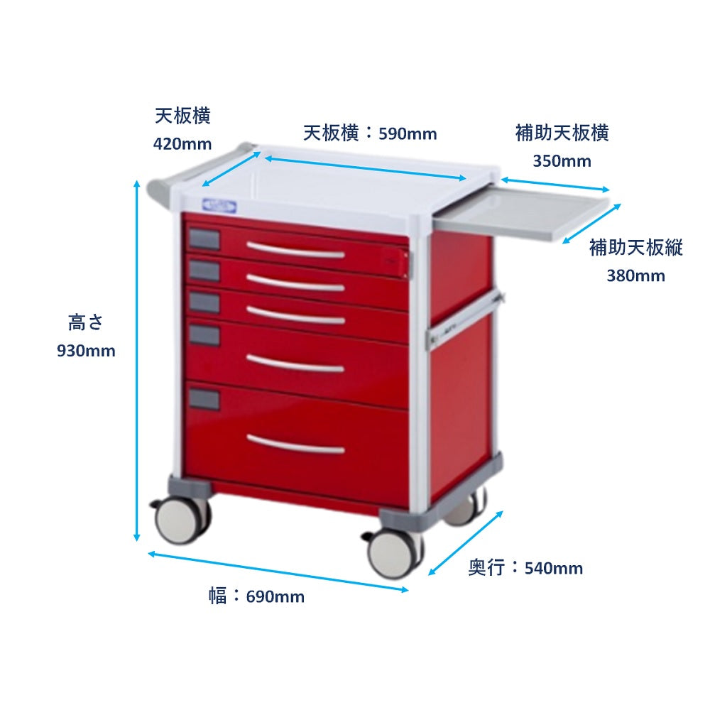 구급 카트[LUXE] 본체 LX31EMG 1대