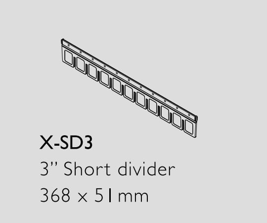 Partition for emergency cart [LUXE] (for upper level, vertical) X-SD3 1 piece