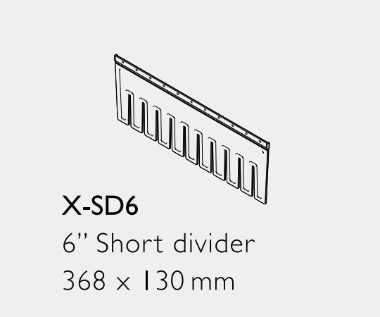 Partition for emergency cart [LUXE] (middle shelf, vertical) X-SD6 1 piece