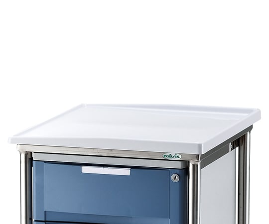 네비스메이트 트레이 왜건 보조 천판 첨부 2단 BOX 블루 1개