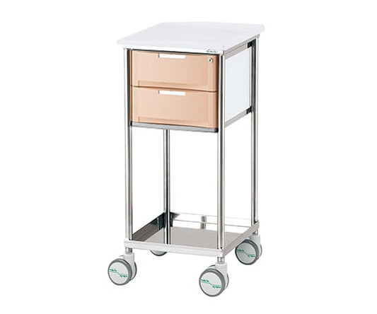 Navismate Tray Wagon 2-Tier Box Peach 1pc