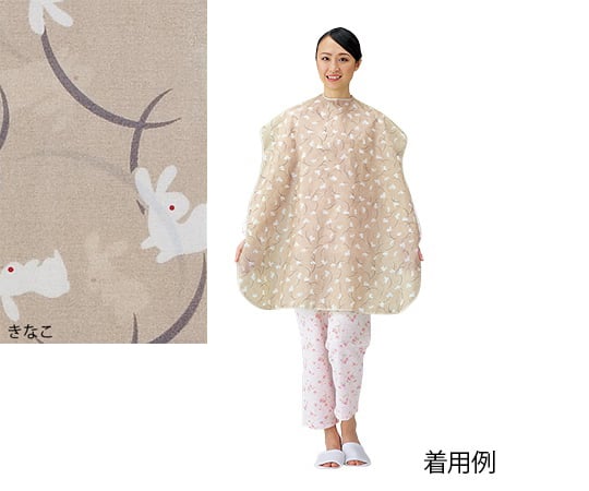 食事前掛（超はっ水）　《和柄うさぎ》 きなこ　1011 1枚