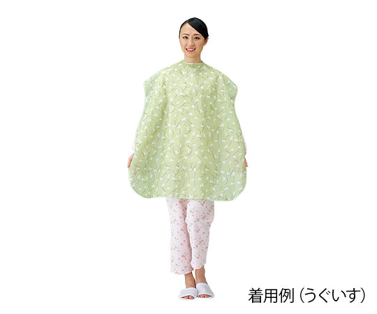 食事前掛（超はっ水）　《和柄うさぎ》うぐいす　1011 1枚