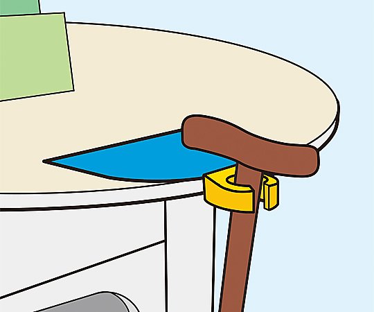 杖ホルダー（つえつえほ～）　移動L型タイプ　若草 1個