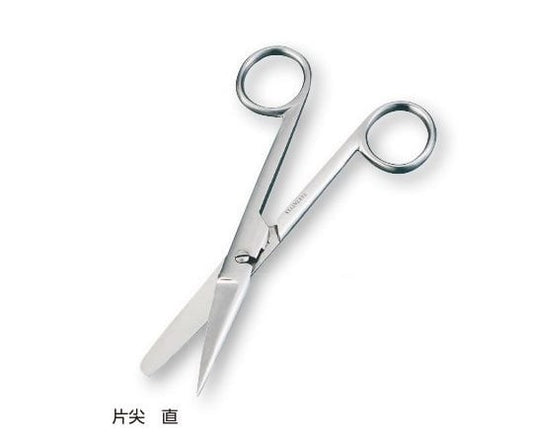 外科剪刀（ハズシ・エコノミータイプ）　片尖　直　E221-287 1本