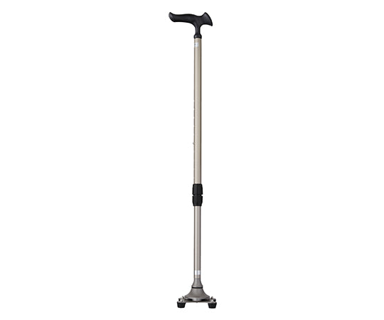Karugamo 4-point walking stick, stainless color, WB3826, 1 piece