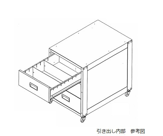 アルティア　点滴処置車　460×657×630　ラベンダー　ワゴン 1個