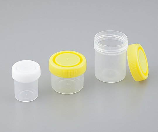 標本容器 40mL フタ黄 1箱（100個入） 1箱(100個入)