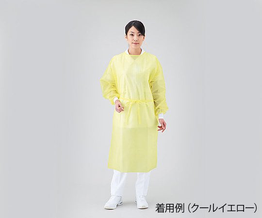 プロシェア・アイソレーションガウン（クールタイプ）　50枚入　クールイエロー 1箱(50枚入)