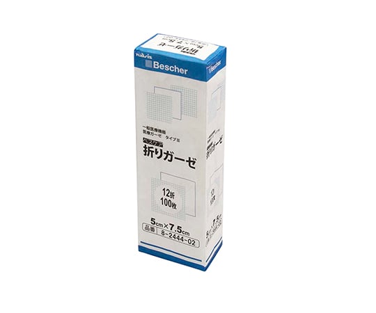 ベスケア　折りガーゼ　50×75mm　100枚入　12-5075 1箱(100枚入)