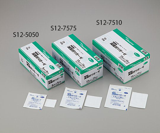 ベスケア　滅菌折りガーゼ　75×75mm　1枚×100袋入　S12-7575 1箱(1枚×100袋入)