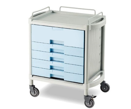 Utility cart, 4 shallow drawers and 1 deep drawer, 745 x 475 x 850 mm, YDS-301, 1 unit