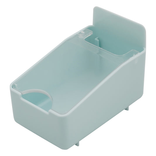 Combination medication box with lid, large, blue, 1 piece