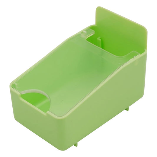 Combination medication box with lid, large, green, 1 piece