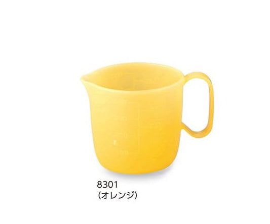 流動食コップ 470ml　（本体／オレンジ）5個入り　8301 1箱(5個入)