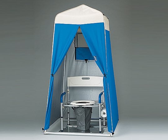 Disaster manhole toilet [Western-style wide tent set] 1414216 1 set