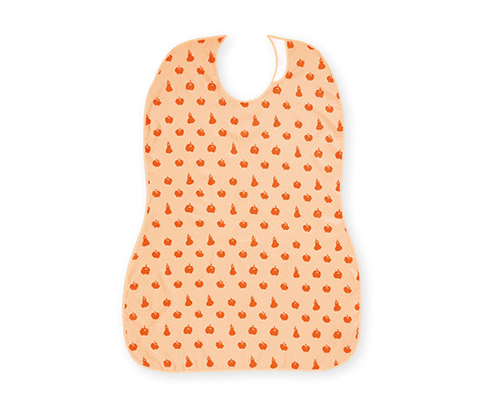 長持ちする大きなお食事エプロン（オレンジ）　403720-04 1枚