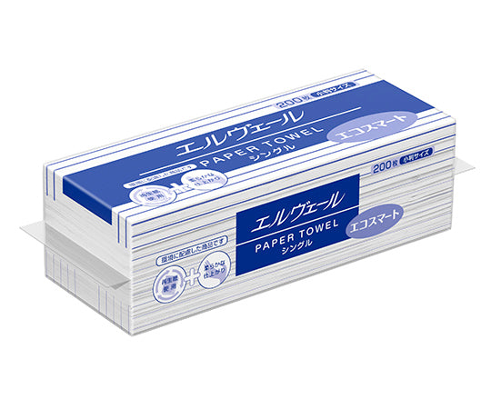 엘베일 종이 타월 에코 스마트 싱글 소판 200장×42봉투 21000698 1케이스(200장×42봉투입)