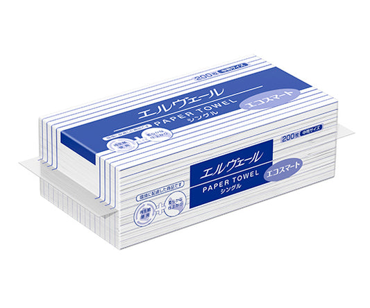 엘베일 종이 타월 에코 스마트 싱글 중판 200장×35봉투 21000697 1케이스(200장×35봉투입)