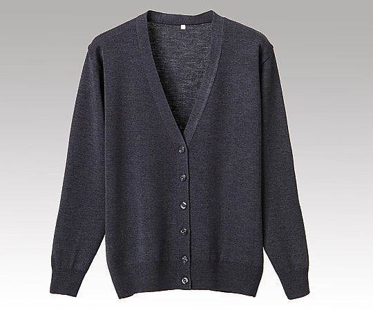 抗ピル長袖カーディガン　ネイビー　L　D-1001 1枚