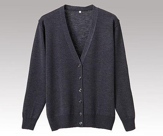 抗ピル長袖カーディガン　ネイビー　L　D-1001 1枚