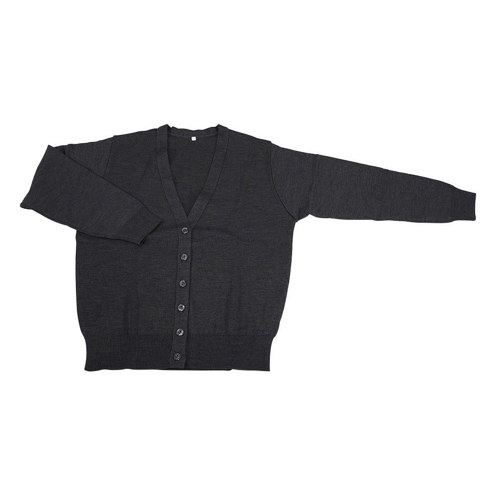 抗ピル長袖カーディガン　グレー　M　D-1001 1枚