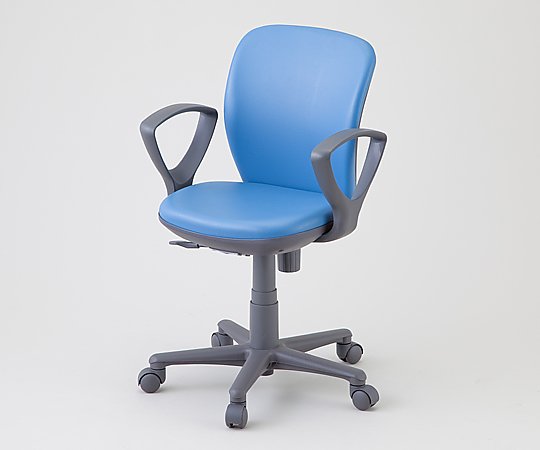 チェア［セミローバック］　肘付き　ブルー　OA-1055EJ(VG1) 1脚