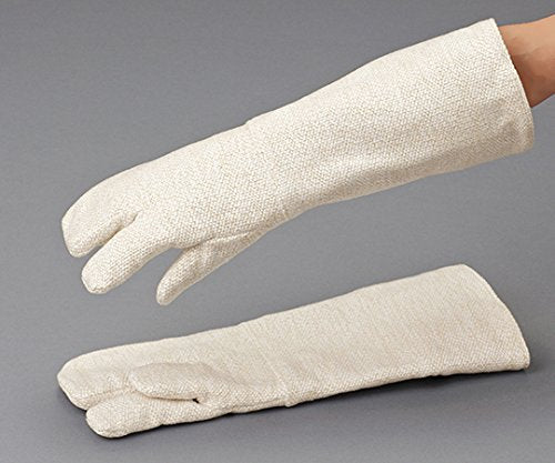 Technora heat-resistant gloves, long (total length 450mm), 3 fingers, EGT79L, 1 pair