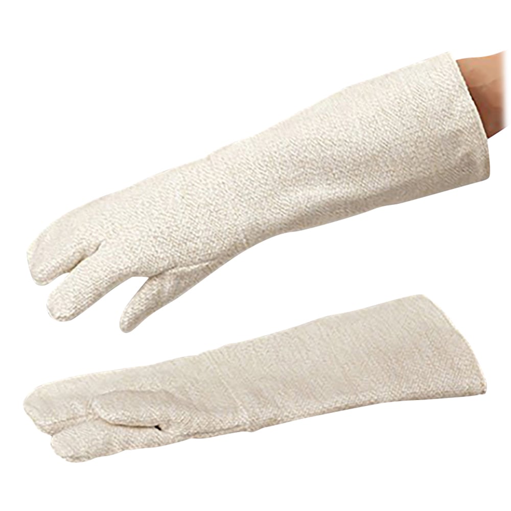 Technora heat-resistant gloves, long (total length 450mm), 3 fingers, EGT79L, 1 pair