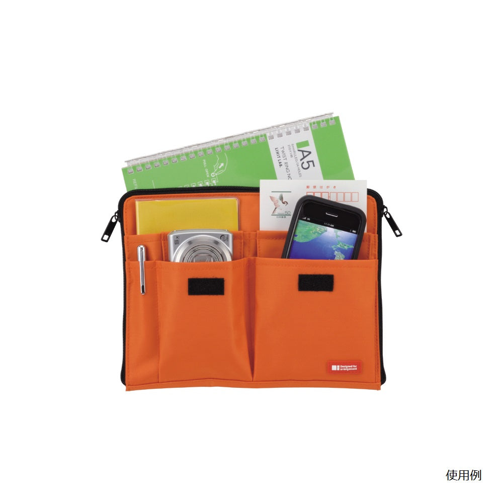 バッグインバッグ （A5収納／橙）　A-7553-4 1個