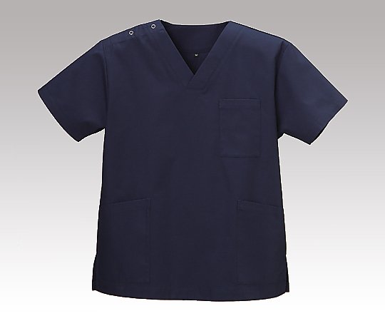 Wear Scrub (dot button on right shoulder/slits on both sides) Indigo blue/M DS-2001 1 piece