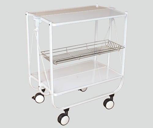 Handy Side Cart, Foldable, with Mesh Shelf, White, 690 x 400 x 730mm, FSC-0201-CH, 1 pc