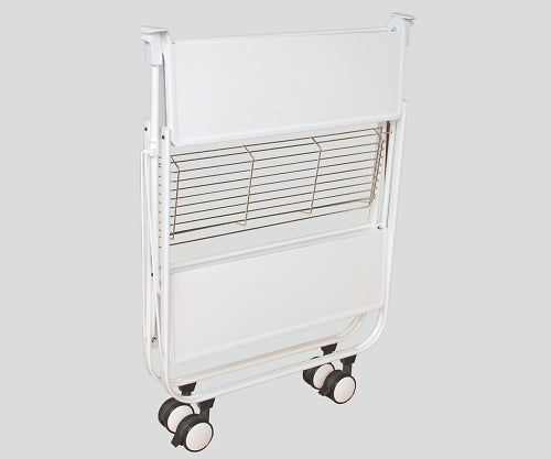 Handy Side Cart, Foldable, with Mesh Shelf, White, 690 x 400 x 730mm, FSC-0201-CH, 1 pc