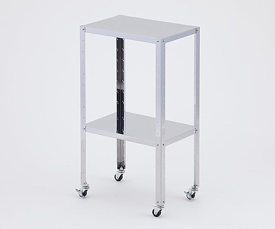 Stainless steel wagon, regular, 2 shelves, 1 unit