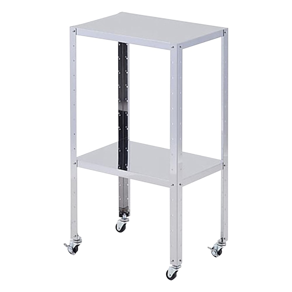 Stainless steel wagon, regular, 2 shelves, 1 unit