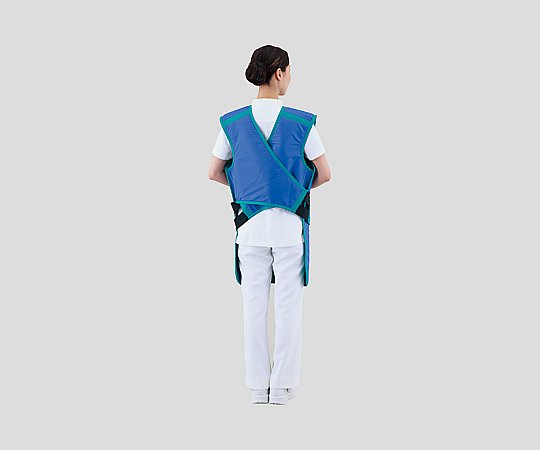 원터치 보호 앞치마(플레어 KPPONE) 블루 L LE025L 1장