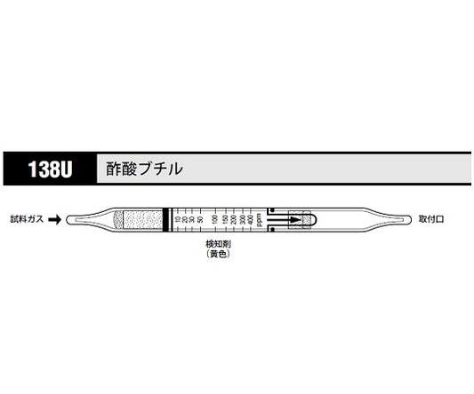 ガス検知管 酢酸ブチル 1箱（10本入）　138U 1箱(10本入)