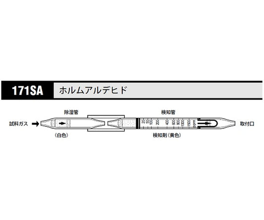 ガス検知管 ホルムアルデヒド 1箱（5本入）　171SA 1箱(5本入)