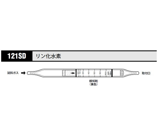 ガス検知管 リン化水素 1箱（10本入）　121SD 1箱(10本入)