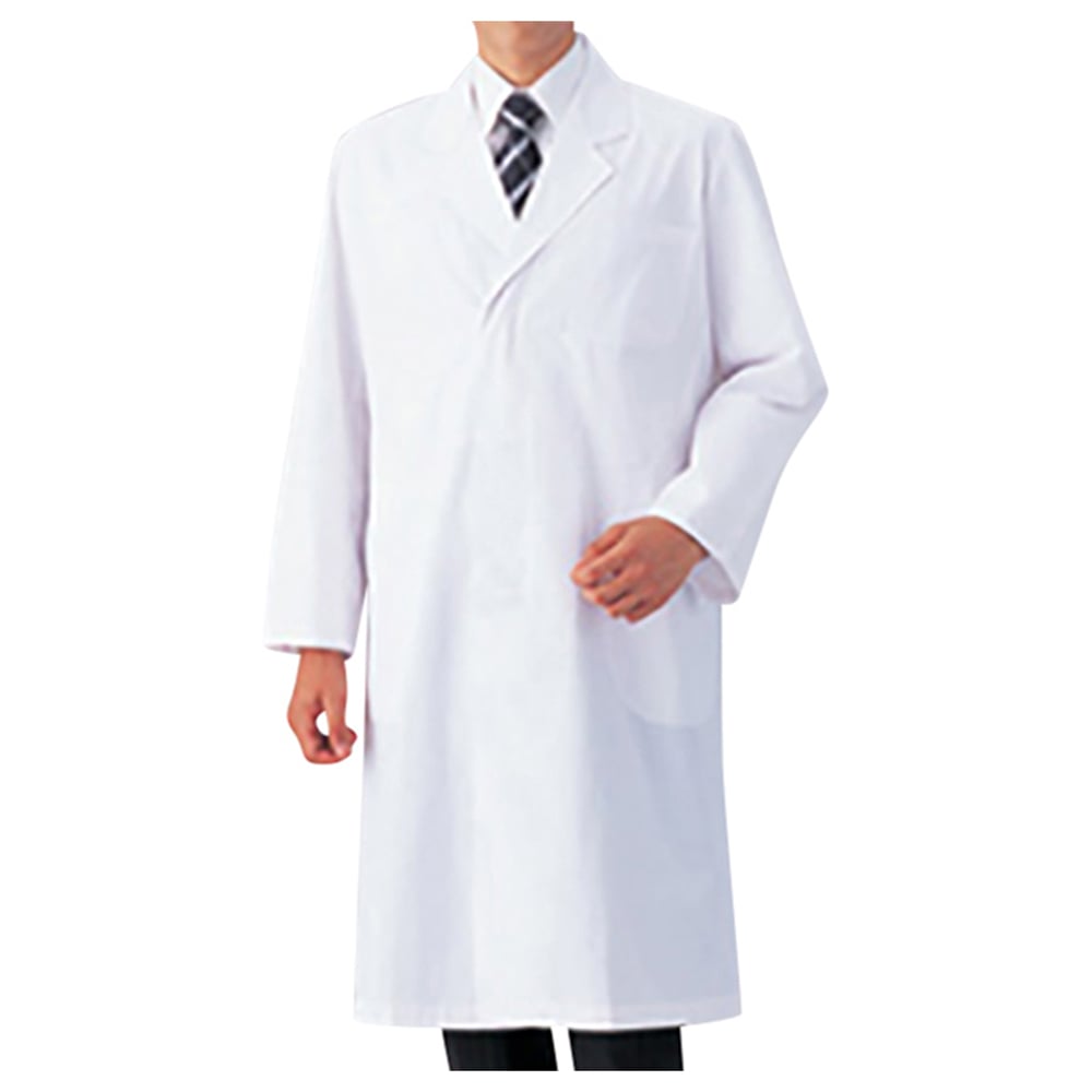 White coat for men (with cuff strings) Single AZ51-601 L 1 piece