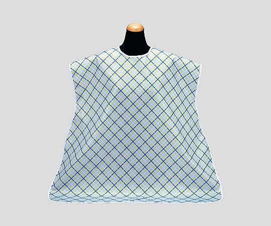 食事用エプロン　チェックサックス　2500 1枚